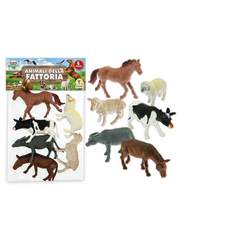 BUSTA ANIMALI FATTORIA RIGIDI 6 PZ