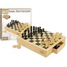 DAMA SCACCHI TRIA IN LEGNO