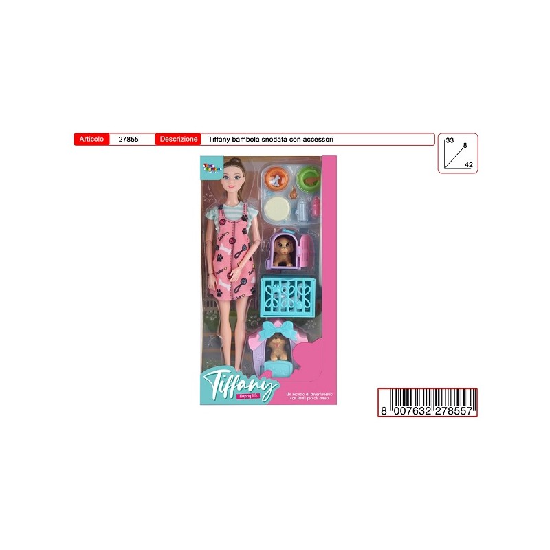 BAMBOLA TIFFANY SET CUCCIOLI
