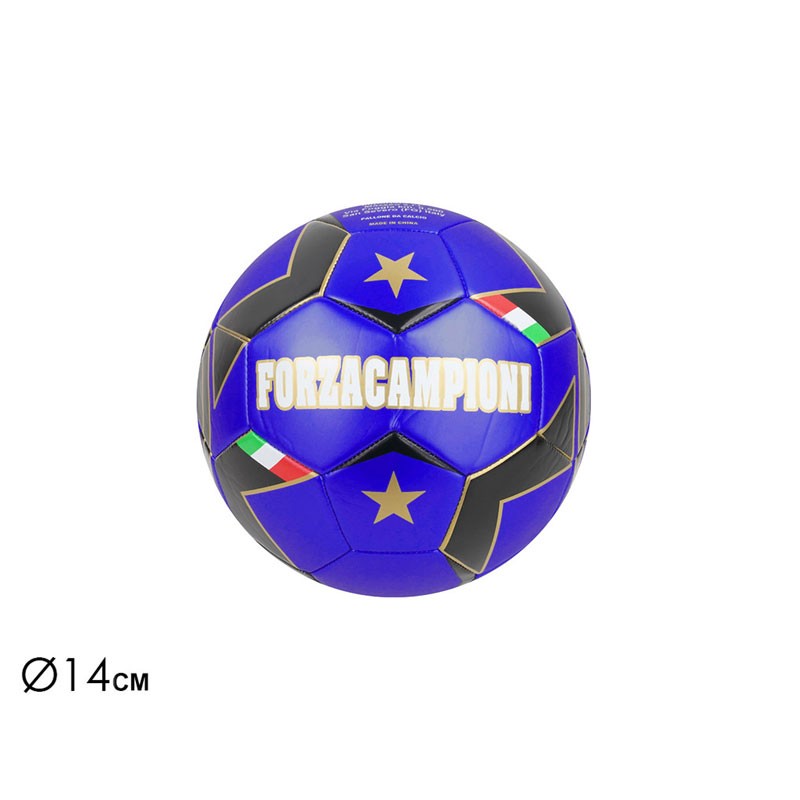 PALLA CALCIO FORZA CAMPIONI NEROAZZURRO CM 14