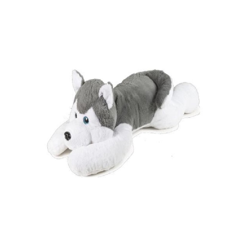 PELUCHE CANE HUSKY STESO CM 100-GLITTER