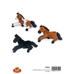 PELUCHE CAVALLO STESO CM.50