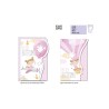 BIGLIETTI BATTESIMO AEREOPLANO ROSA -6699 ASS. IN 2 SOGGETTI