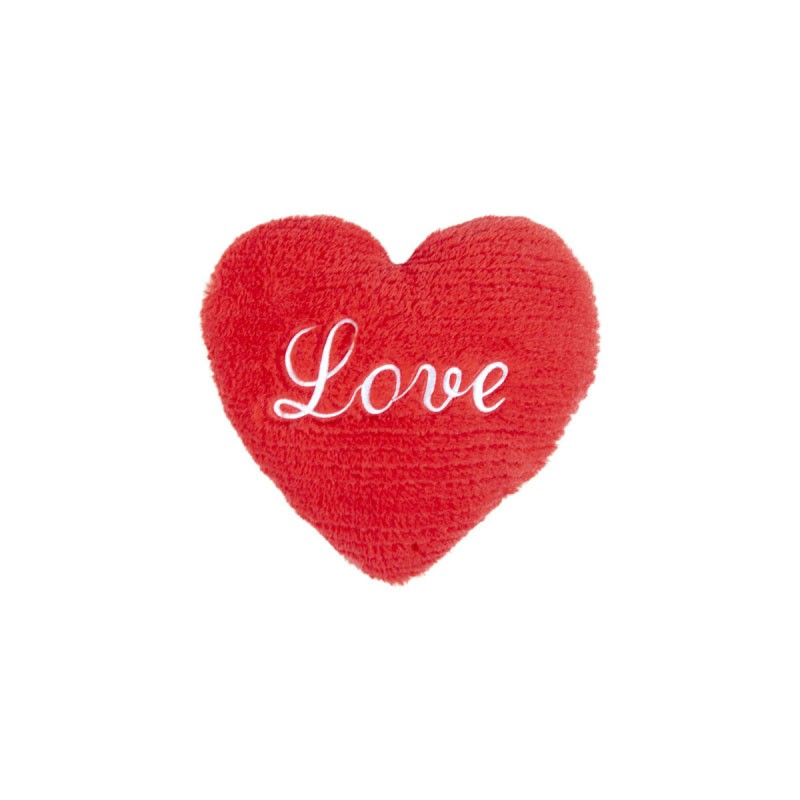 SV CUORE CM 30 ROSSO RIGATO C/SCRITTA LOVE