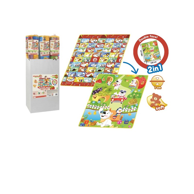 TAPPETO EPE 180X150X1CM 2 LATI STAMPATI LETT/NUM