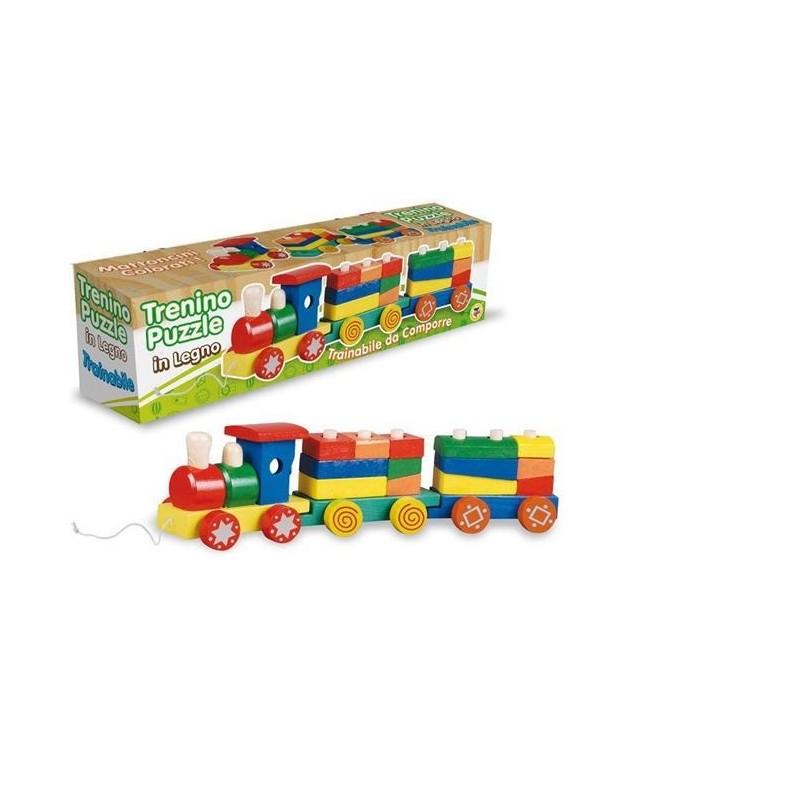TRENINO TRAINABILE LEGNO