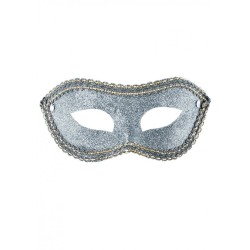 MASCHERA ARGENTO CON GLITTER