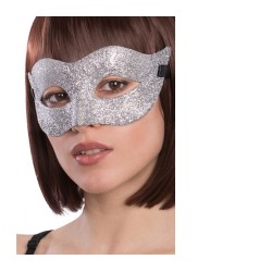 MASCHERA CON GLIETTR ARGENTO