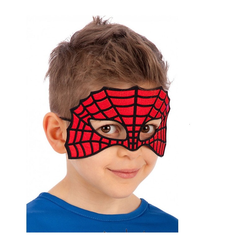 MASCHERA BIMBO RAGNO IN TESSUTO