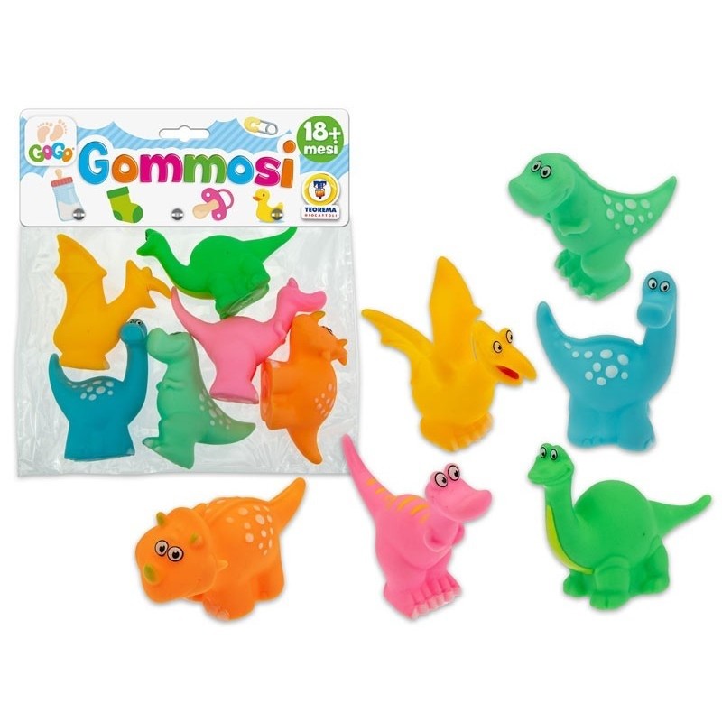 GOMMOSI DINOSAURI FUNNY 6 PZ