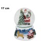 AMPOLLA CON BABBO NATALE CON SLITTA LUCI E SUONI