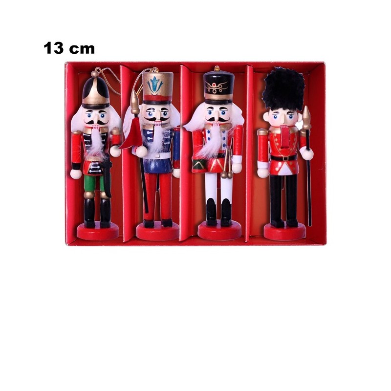 SET 4 pz  SCHIACCIANOCI LEGNO CM.13