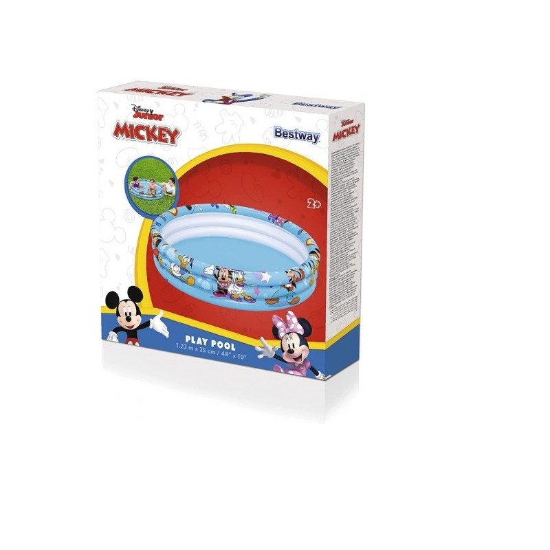 PISCINA CM.122X25 3 ANELLI MICKEY E GLI AMICI DEL RALLY