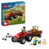 LEGO CITY TRATTORE AGRICOLO ROSSO CON RIMORCHIO E PECORE 60461