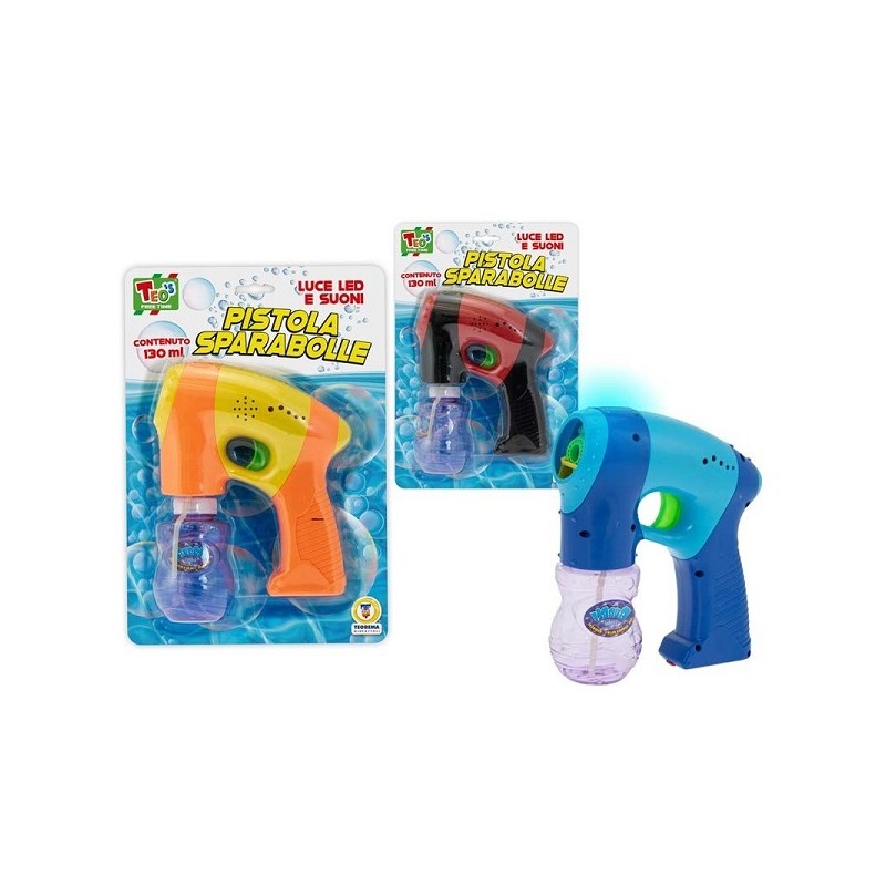 PISTOLA SPARABOLLE DI SAPONE 130 ML