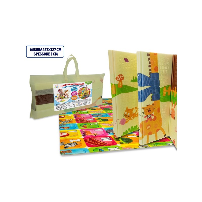 TAPPETO PRIMI GIOCHI PIEGHEVOLE CM 127X127
