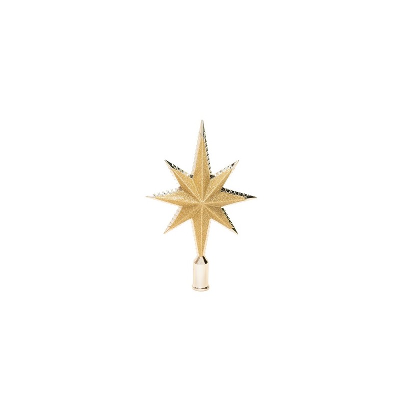 Puntale Oro A Stella cm14x23