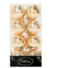 Sfere In Plastica Oro Lucide Ø 6cm 16pz