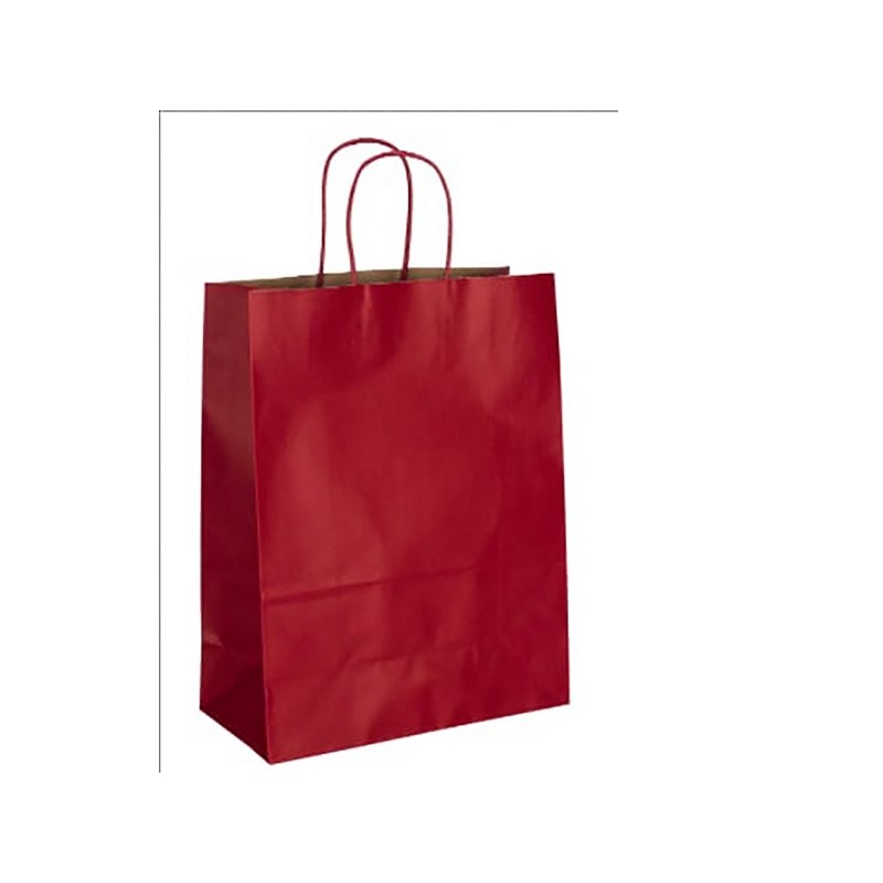 Busta Bordeaux Cm.31x11,5x42 - M.R.- Stampa Su Kraft Avana