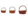 Cesto Set 3Pz Marrone ManicoAlto(Cm43*33*15+Cm37*30*13+Cm33*27*11)