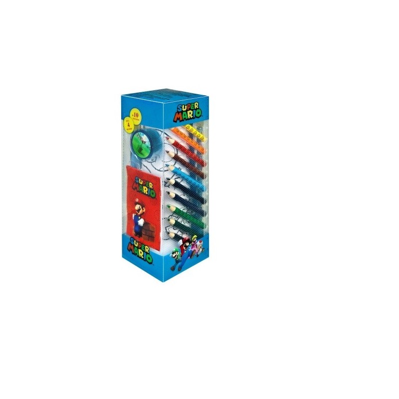 Super Mario Bros Stationery Set 35 Pezzi Nintendo