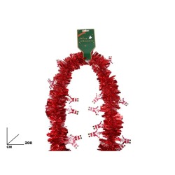 FESTONE ROSSO 2MT C/BABBO...