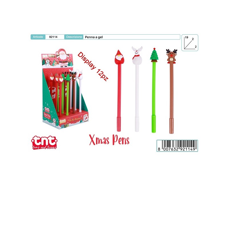 TnT XMAS PEN - Penna a gel Disp 12pz