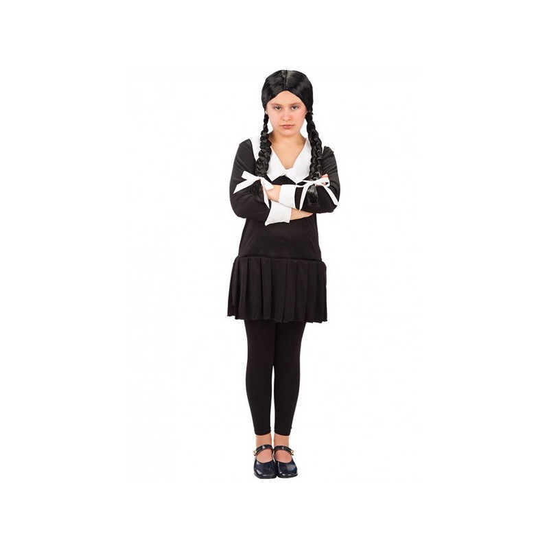 COSTUME DARK GIRL 8-9 ANNI IN BUSTA