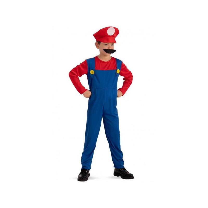 COSTUME MECCANICO MARIO 6-7 ANNI