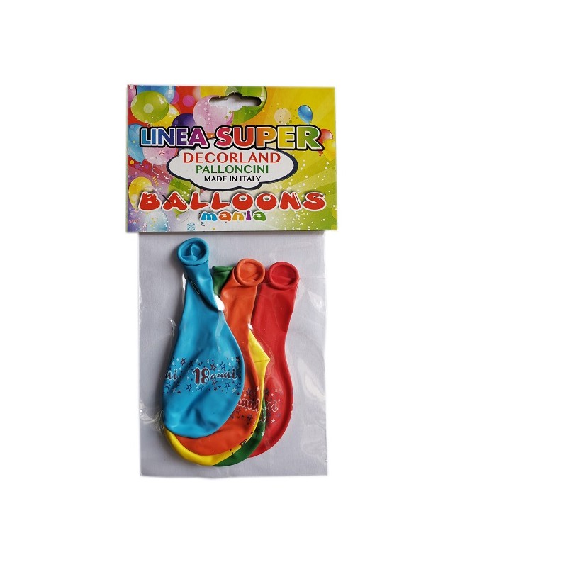 PALLONCINI 18 ANNI 5 PZ