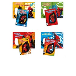 BIGLIETTO SPIDERMAN IN SCAT.PVC 12 PZ ASS.
