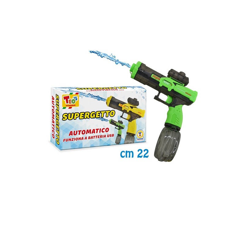 PISTOLA AD ACQUA B/O CARICA USB CM 22