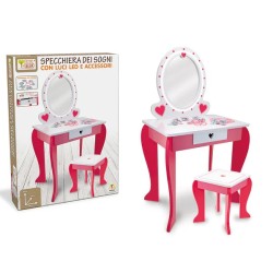 SPECCHIERA LED E SGABELLO