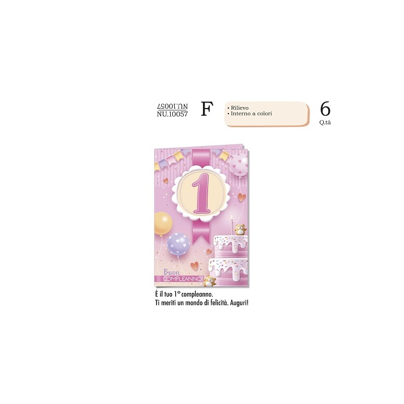 BIGLIETTO NUM 1 ROSA
