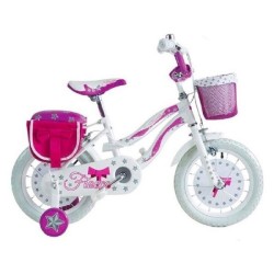 BICI FIOCCO 14 BIANCO/ROSA...