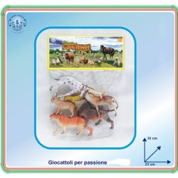 ANIMALI SAVANA IN BUSTA 6 PZ