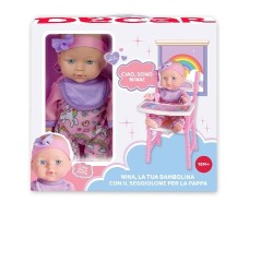 BEBE' GOMMA 30CM. C/SEGGIOLONE