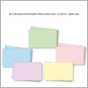 Assortimento cartoncini colorati f.to 4 (7 x 10,5) 5 colori pastello (100pz)