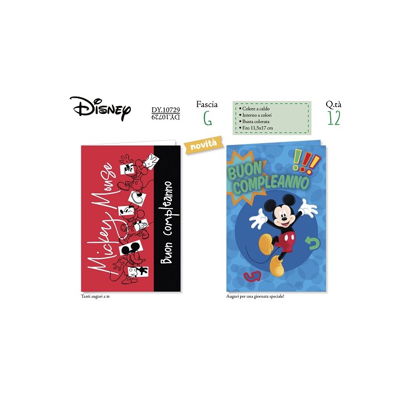 Biglietti Disney Topolino DY 10729