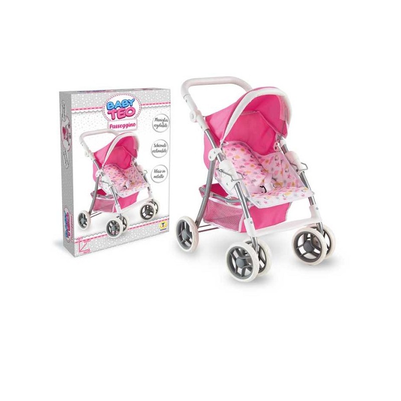 BABY TEO - PASSEGGINO IN METALLO SCHIENALE REG.