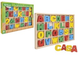 LETTERE ALFABETO IN LEGNO 52PZ