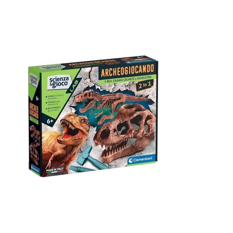 ARCHEOGIOCANDO - T-REXE SMILODON 2IN1 CLEM