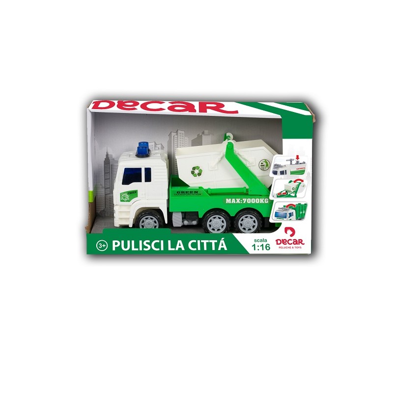 CAMION RACC RIFIUTI1:16 LUCI SUONI